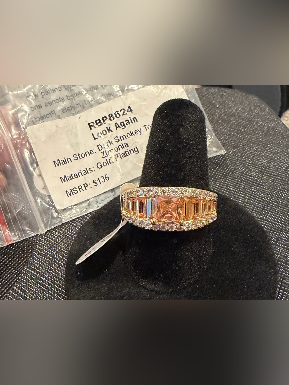 BP RBP8624 Look Again Topaz Gold Ring Size 9